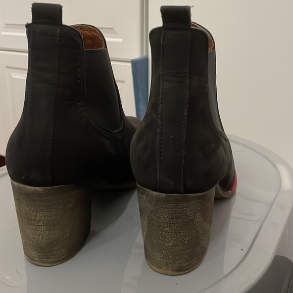 Justin Reece England Black Suede Ankle boots size 41 - Picture 3 of 6